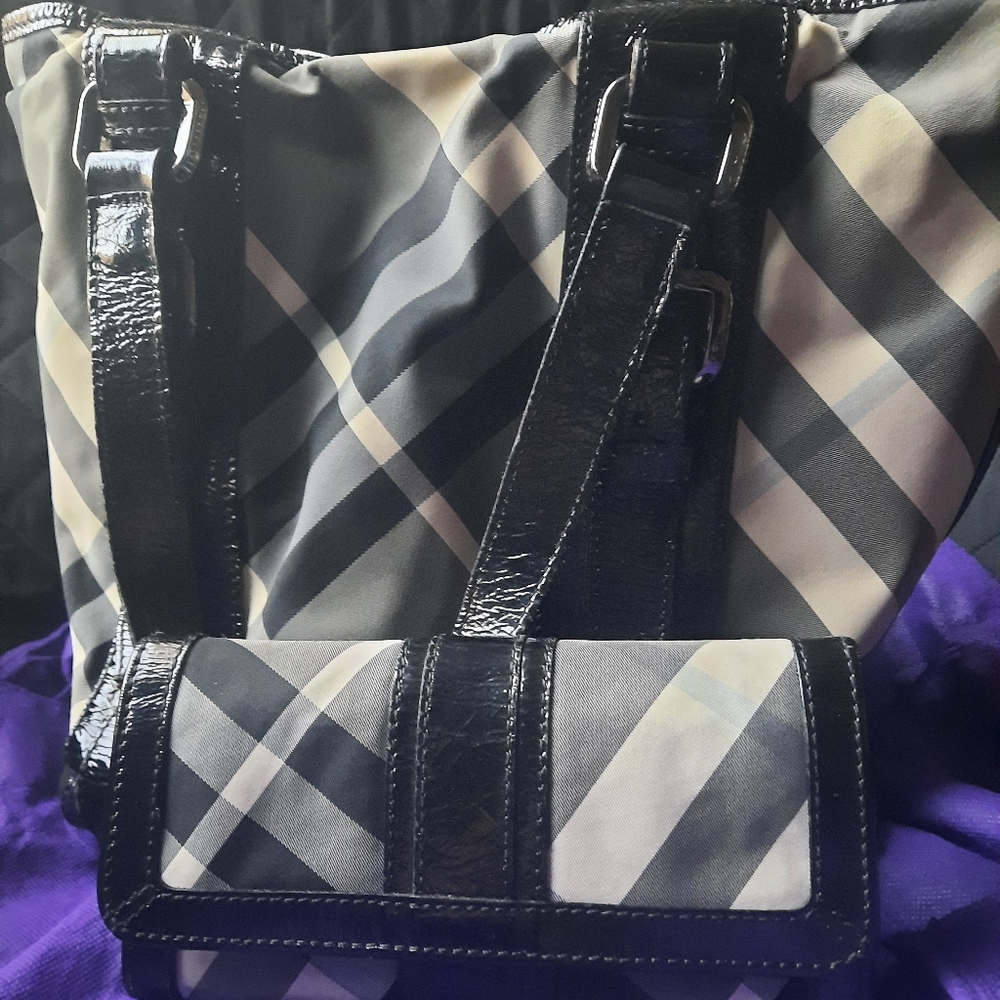 *SOLD* Burberry Beat Tote and Wallet